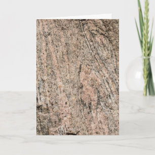Pink and Black Granite Rock Sediment Card
