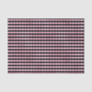 Pink and Black Harlequin Diamond Tissue Paper