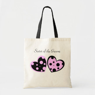 Pink And Black Hearts Bag