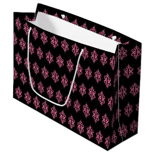 Pink and Black Lace Gift Bag