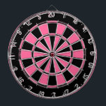 Pink and black ladies dartboard<br><div class="desc">Pink and black ladies dartboard. Add a name optional</div>