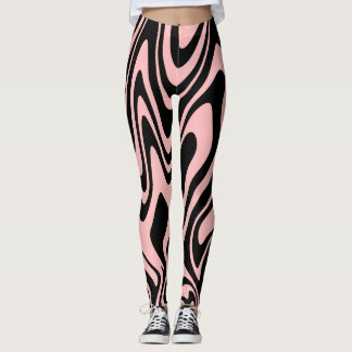 Pink and Black Leggings
