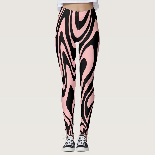 Pink and Black Leggings (Front)