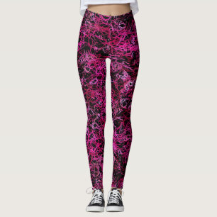 Pink and Black Leggings
