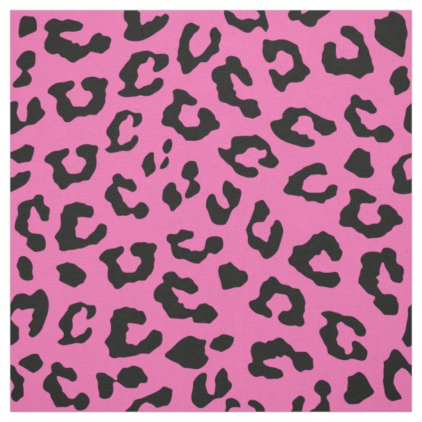 Pale Blush Pink Leopard Print Fabric | Zazzle.co.uk