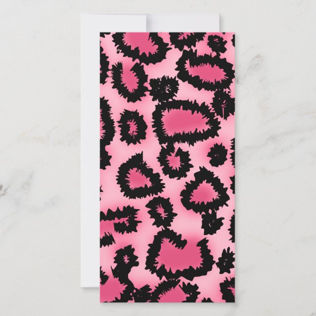 Pink and Black Leopard Print Pattern. (Front)