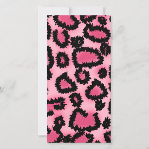 Pink and Black Leopard Print Pattern.