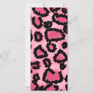 Pink and Black Leopard Print Pattern.