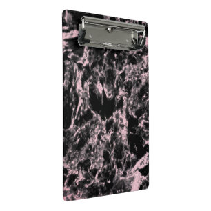 Pink and Black Marble Mini Clipboard
