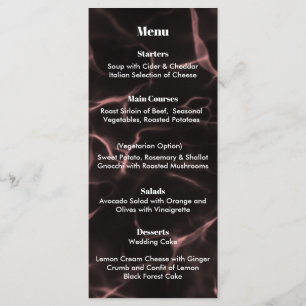 Pink and Black Marbled Theme Menu