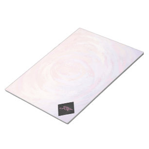Pink and Black Monogram Notepad