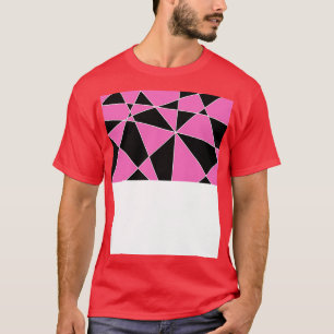 Pink And Black Pattern T-Shirt