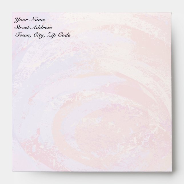 Pink and Black Personalizd Envelope (Front)