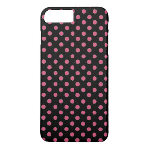 pink and black polka-dots iPhone 8 plus/7 plus case