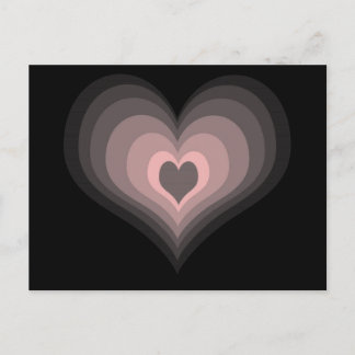 Pink and Black Postcard