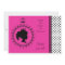 Pink and Black Princess 5x7 Birthday Invitations