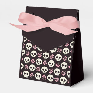 Pink and Black Skull Favor Box