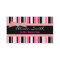 Pink and black stripes with bow