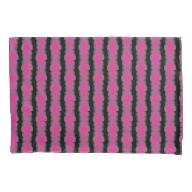 Pink and black tie dye pillowcase (Front)