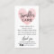 Pink and Black Tumbler Care Business Card