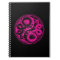 Pink and Black Yin Yang Chinese Dragons