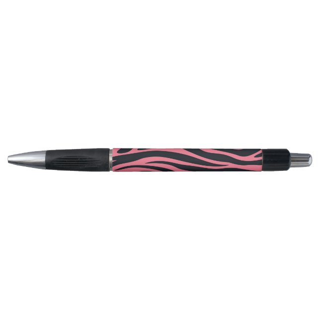 Pink and Black Zebra Animal Print  (Front)