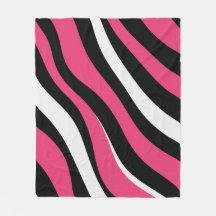Pink and Black Zebra Stripes
