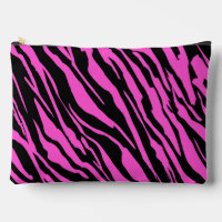 Pink and Black Zebra Stripes Pattern