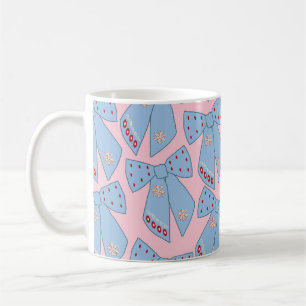 Pink And Blue Bows Coffee Mug