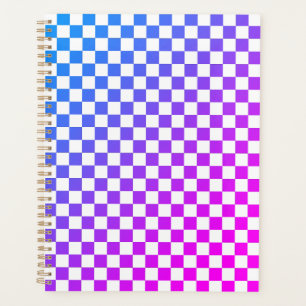 pink and blue Chequered 2025 Planner