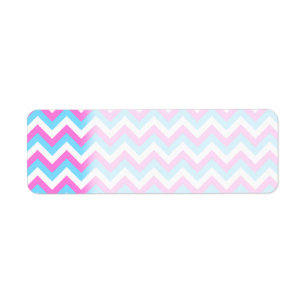 Pink and Blue Chevron Zig Zag Stripes.