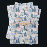 Pink and Blue Christmas Wrapping Paper<br><div class="desc">Make your holiday gifts extra special with our festive Christmas wrapping paper.  It's the best way to show someone you care,  with a beautifully wrapped present that they'll cherish.</div>