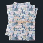 Pink and Blue Christmas Wrapping Paper<br><div class="desc">Make your holiday gifts extra special with our festive Christmas wrapping paper.  It's the best way to show someone you care,  with a beautifully wrapped present that they'll cherish.</div>