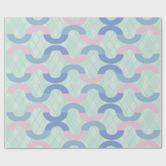 Pink and Blue Circle  Wrapping Paper