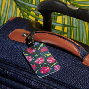 Pink and Blue Cosmic Pops  Luggage Tag