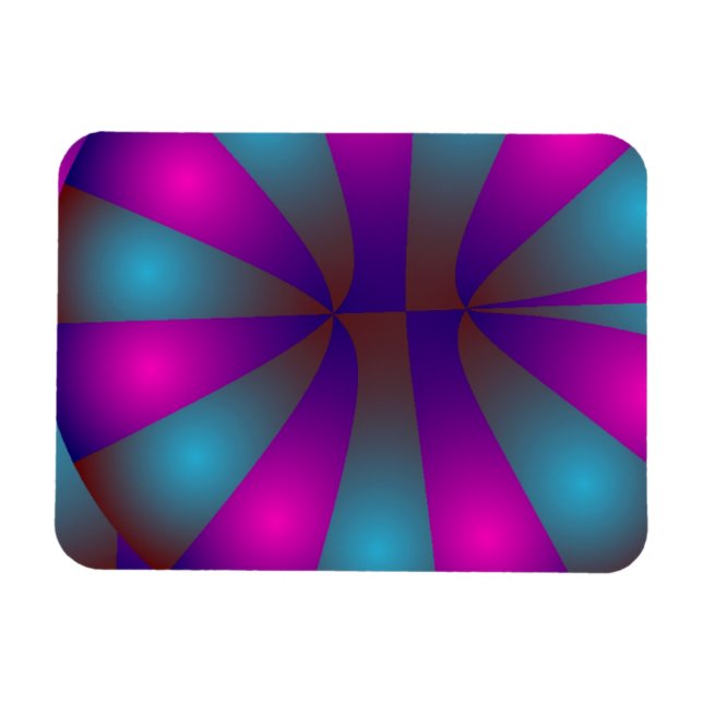 Pink and Blue Doughnuts Magnet (Horizontal)