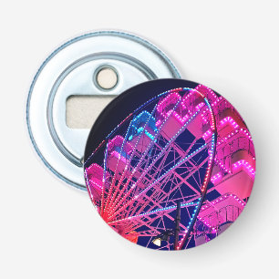 Pink and blue Ferris wheel Bottle Opener