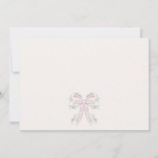 Pink and blue Floral Baby Shower Invitation, Invitation