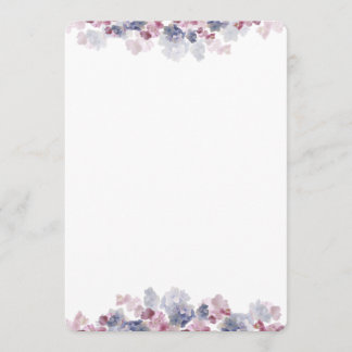 Pink and Blue Floral Border Fan Program Paper Programme
