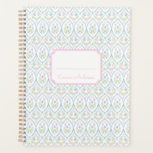 Pink and Blue Floral Grandmillennial Planner