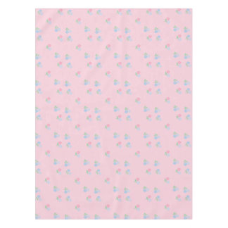 Pink and Blue Floral Table Cloth