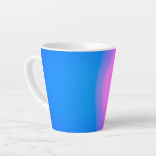 Pink and Blue Gradient Abstract  Latte Mug