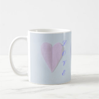 Pink and Blue Hearts Coffee Mug