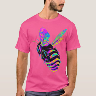 Pink and Blue Holo Bumble Bee T-Shirt