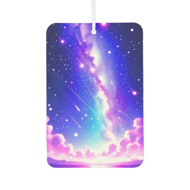Pink and Blue Interstellar Design Car Fragrances Car Air Freshener (Front)