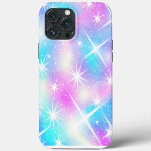 Pink and Blue Iridescent Sparkle iPhone 13 Pro Max Case
