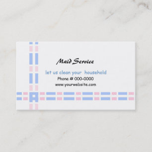 Pink and Blue Link Design Business Card