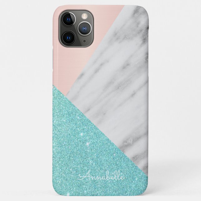 Pink and Blue Marble Theme Case-Mate iPhone Case (Back)