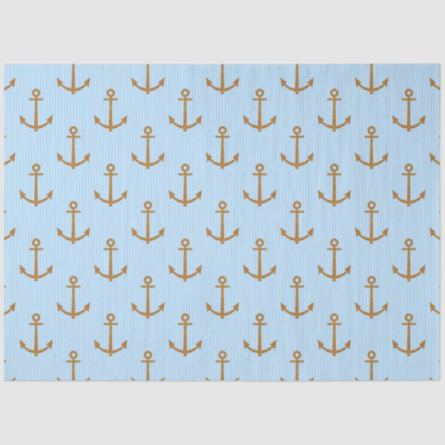 Pink and Blue Nautical Series Design 6 Tissue Paper (Front)