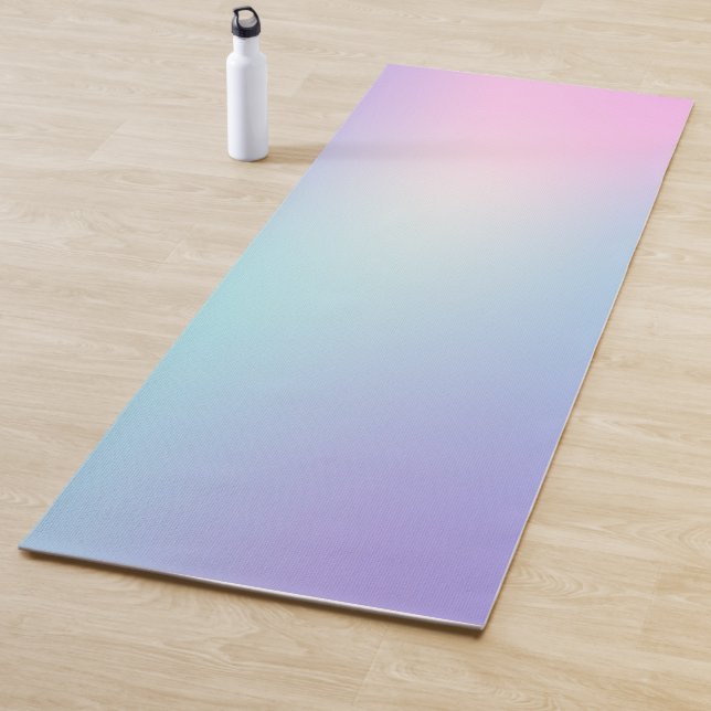 Pink and blue ombre yoga mat (In Situ)